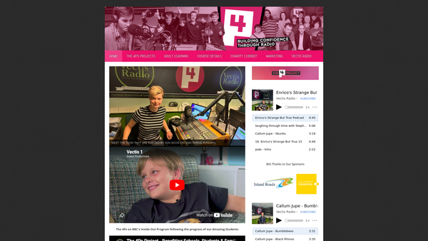 Screenshot of the The Vectis Radio 4ps Training School CIO website