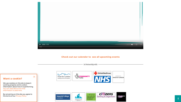 Screenshot of the Thames Life website