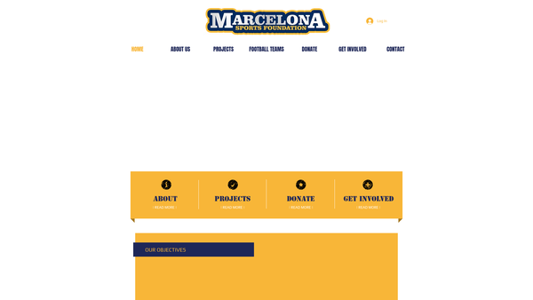 Screenshot of the Marcelona Sports Foundation website
