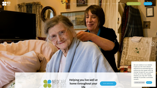 Screenshot of the Nedcare CIO website
