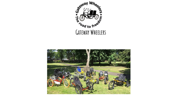 Screenshot of the Gateway Wheelers website
