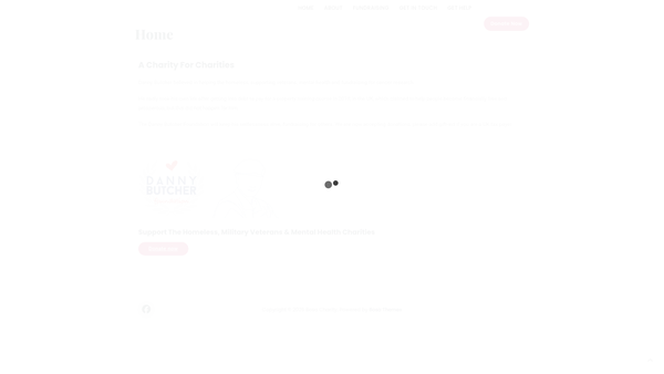 Screenshot of the The Danny Butcher Foundation website