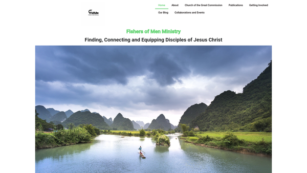 Screenshot of the Fishers Of Men Ministry website