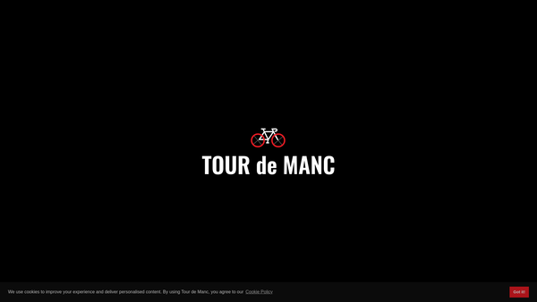 Screenshot of the Tour De Manc Charitable Trust website