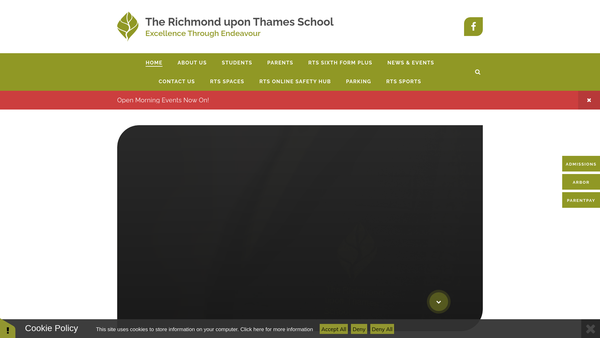 Screenshot of the Friends Of Rts website