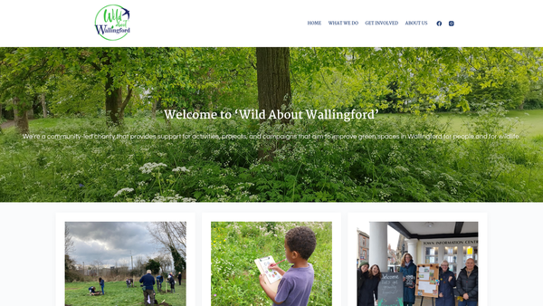 Screenshot of the Friends Of Wallingford And Cholsey Green Spaces website