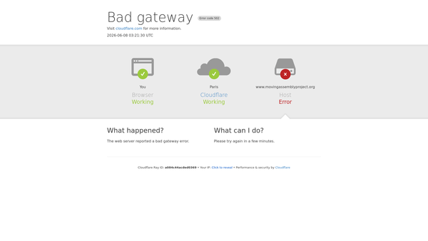 Screenshot of the Moving Assembly Project website