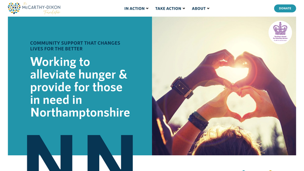 Screenshot of the The Mccarthy-Dixon Foundation website