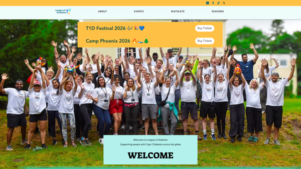 Screenshot of the Diathlete website