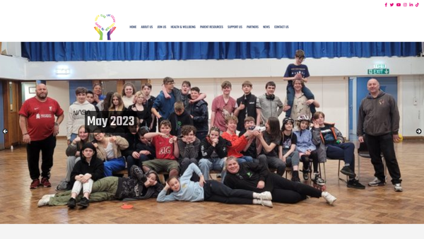 Screenshot of the The Escape Youth Club website