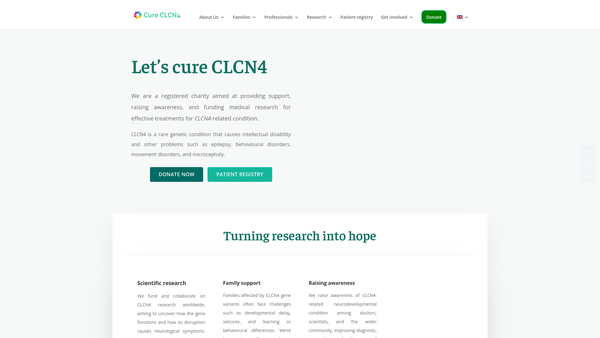 Screenshot of the Cure Clcn4 Ltd website