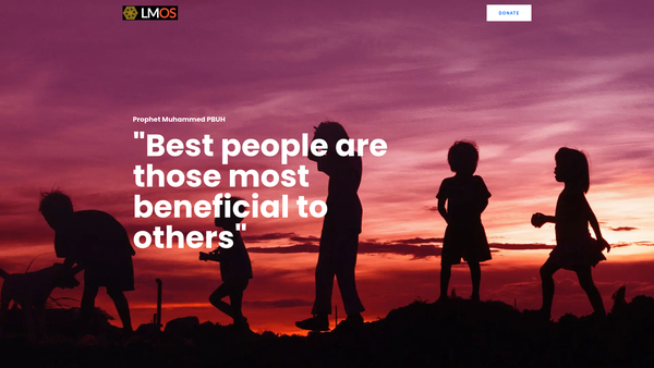 Screenshot of the Liverpool Muslim Outreach Society (Lmos) website