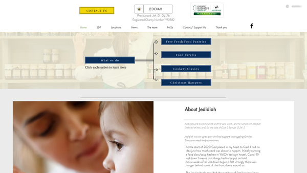 Screenshot of the Jedidiah UK website