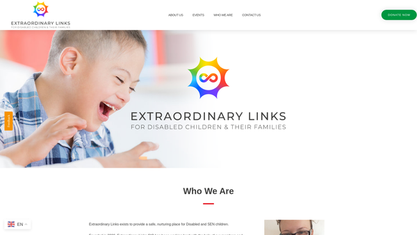 Screenshot of the Extraordinary Links CIO website