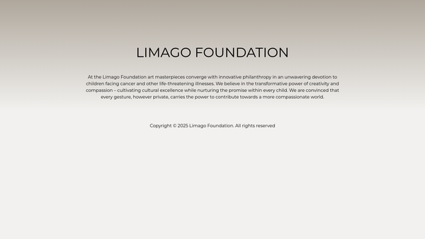 Screenshot of the Limago Foundation website