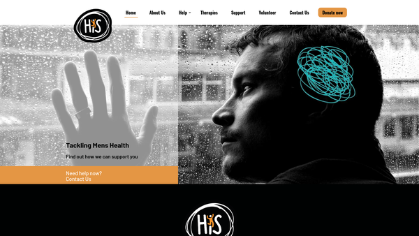 Screenshot of the His Help Information Support website