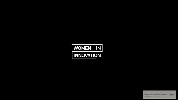Screenshot of the Women In Innovation UK CIO website