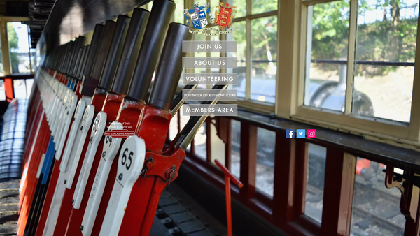Screenshot of the East Lancashire Railway Preservation Society Limited website