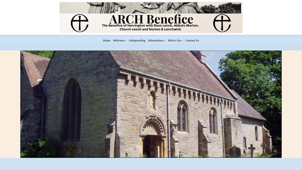 Screenshot of the The Parochial Church Council Of The Ecclesiastical Parish Of St James, Harvington website