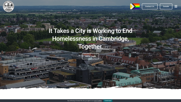 Screenshot of the IT Takes A City (Cambridge) website
