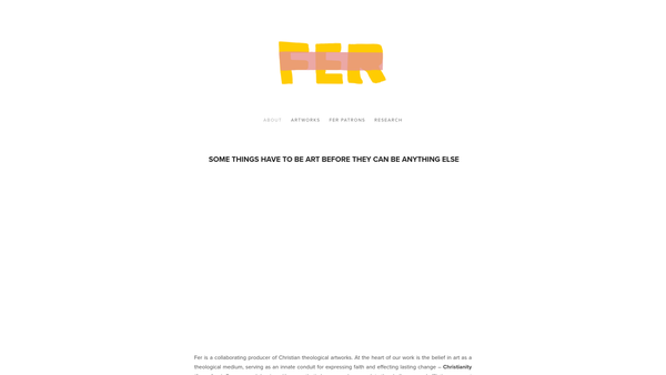 Screenshot of the Fer Production CIO website