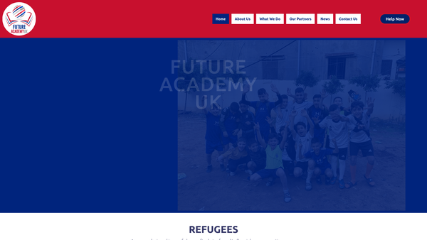 Screenshot of the Future Academy UK website