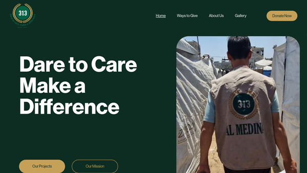 Screenshot of the Al Medina 313 website