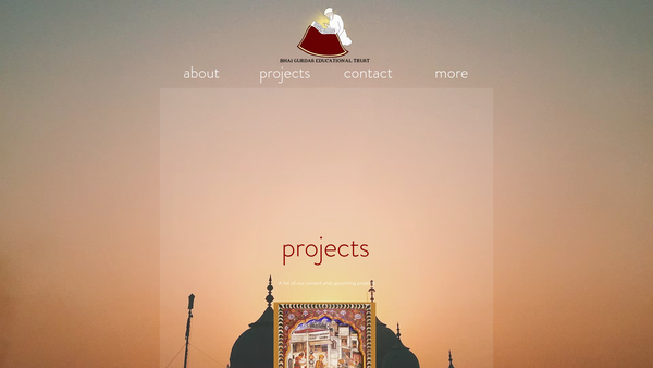Screenshot of the Bhai Gurdas Educational Trust website