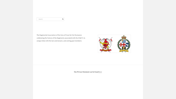 Screenshot of the Inns Of Court And City Yeomanry Trust website