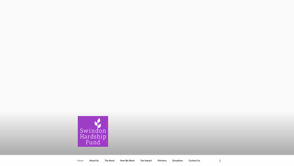 Screenshot of the Swindon Hardship Fund website