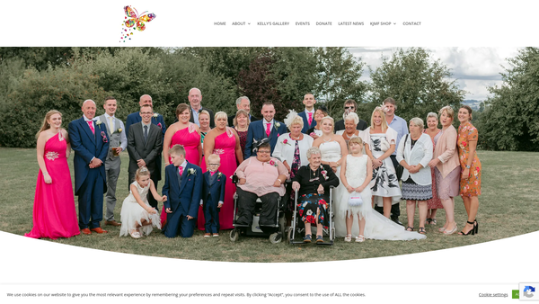 Screenshot of the Kelly Jackson Memorial Fund website