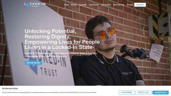 Screenshot of the Locked-In Trust website