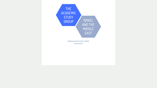 Screenshot of the Academic Study Group On Israel And The Middle East website