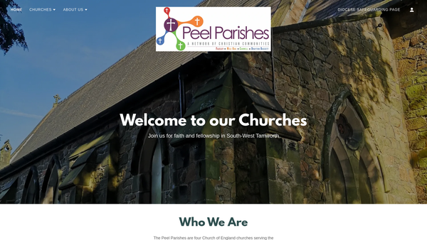 Screenshot of the The Parochial Church Council Of The Ecclesiastical Parish Of Drayton Bassett, Fazeley And Mile Oak website