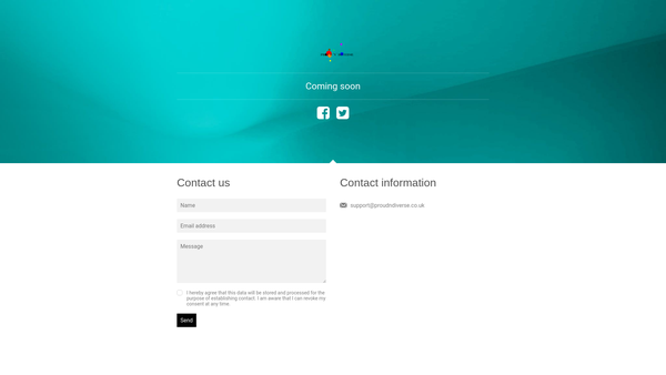 Screenshot of the Proud 'N' Diverse website