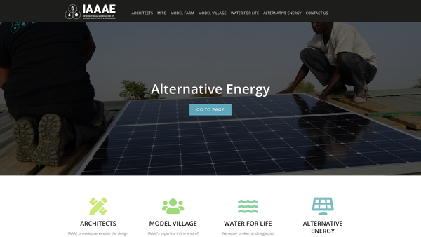 Screenshot of the Iaaae International website