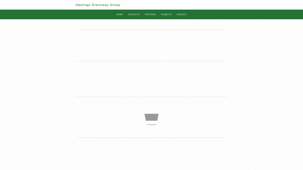Screenshot of the Hastings Greenway Trust website