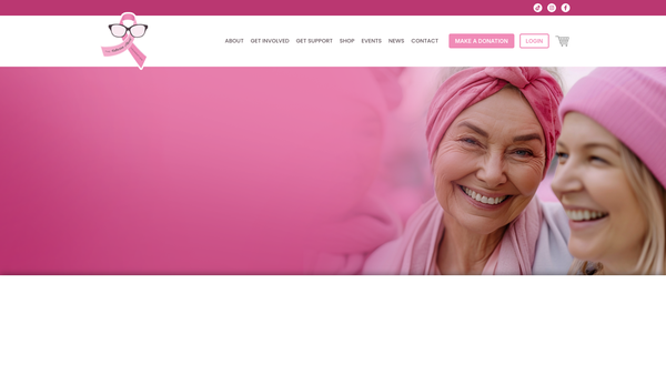 Screenshot of the The Katherine Allport Foundation website