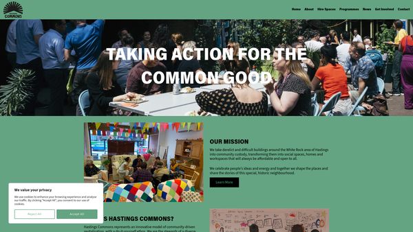 Screenshot of the Leisure & Learning (Hastings) website