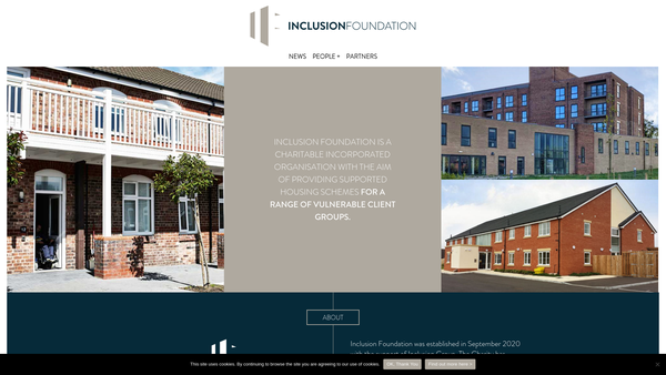 Screenshot of the Inclusion Foundation website