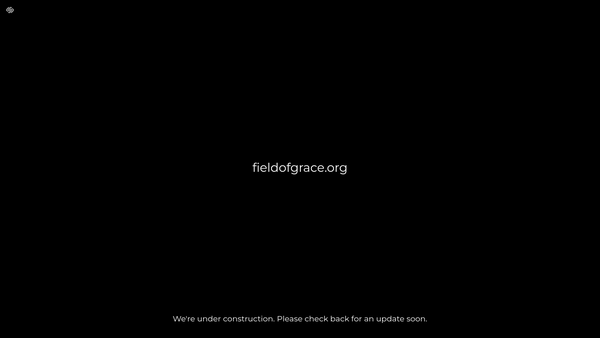 Screenshot of the Field Of Grace website