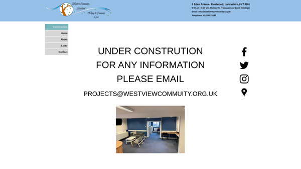 Screenshot of the Westview Community Association website