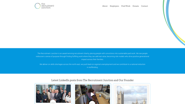 Screenshot of the The Recruitment Junction website