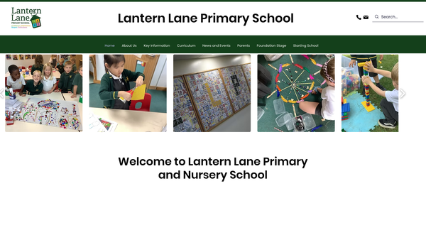 Screenshot of the Lantern Lane Fundraising Group website