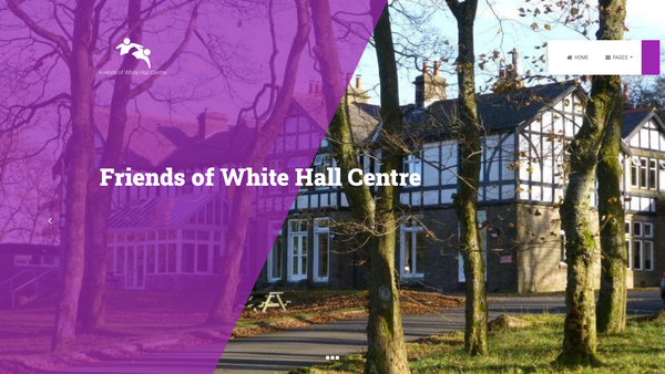 Screenshot of the The Friends Of White Hall Centre website