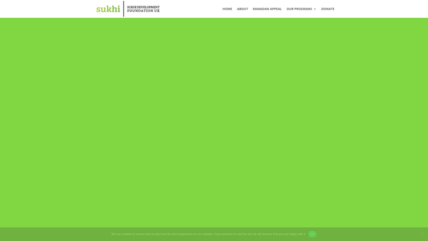 Screenshot of the Sukhi Development Foundation UK website