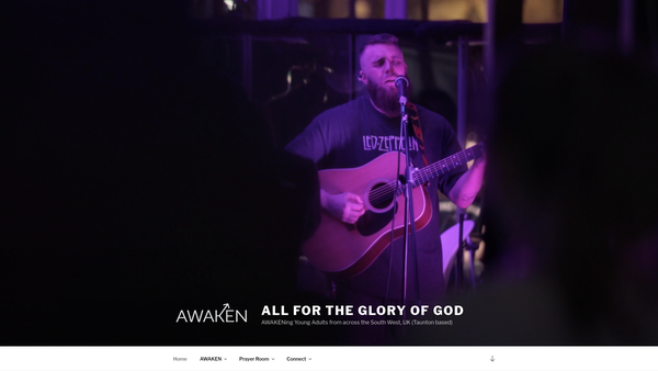 Screenshot of the Awaken website