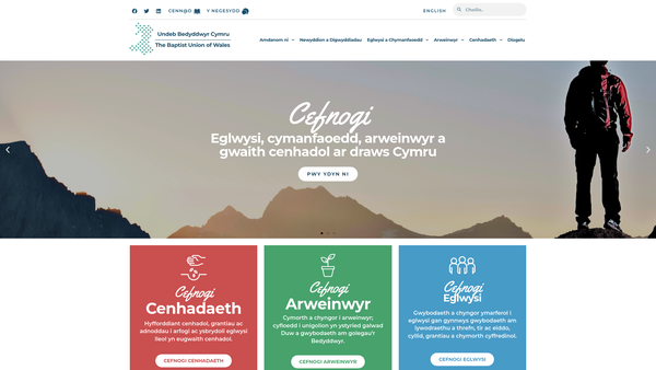 Screenshot of the The Baptist Building Fund For Wales website
