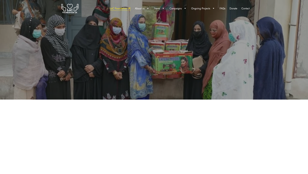 Screenshot of the Loc Foundation website