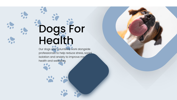 Screenshot of the Dogs For Health website